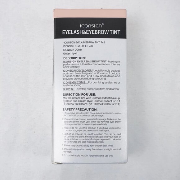 ICONSIGN Eyelash & Eyebrow Dye Tint, Black - Picture 8 of 8